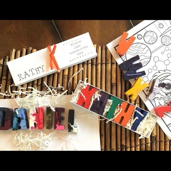 Crayons Custom Name - for coloring- stocking stuffer - Picture 2 of 6